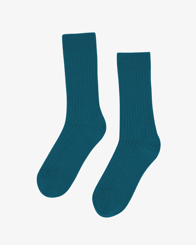 MERINO WOOL BLEND SOCK - Ocean Green