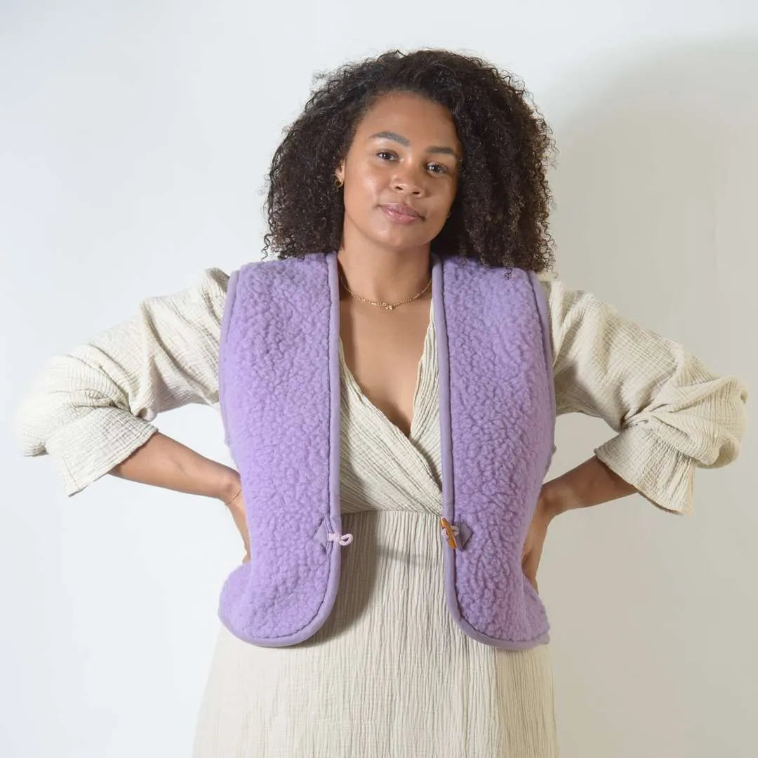 Wollweste Shorty- Lilac