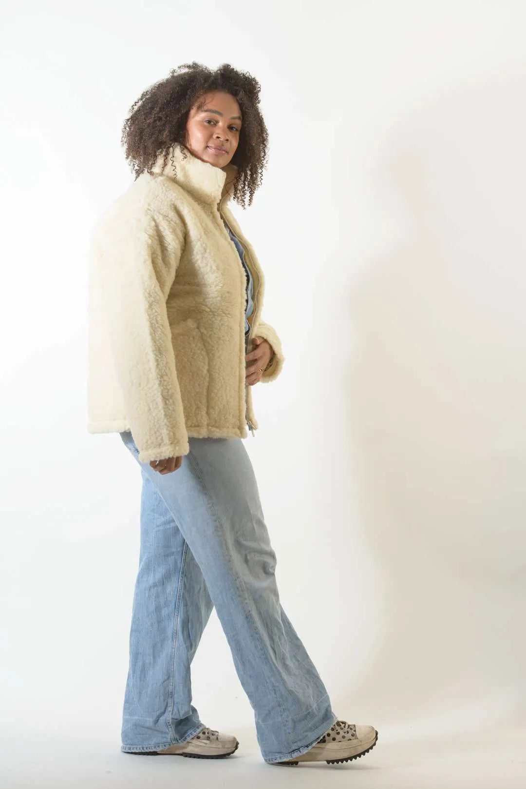 Wolljacke - Flat White