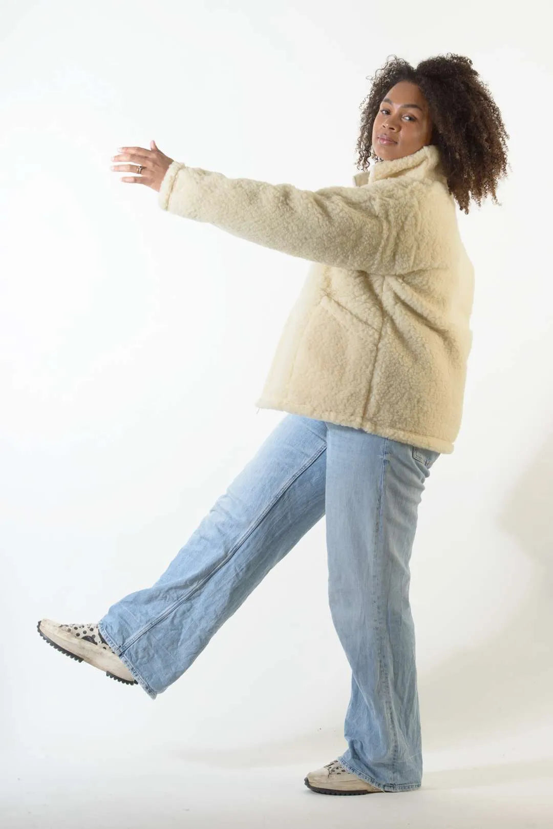 Wolljacke - Flat White