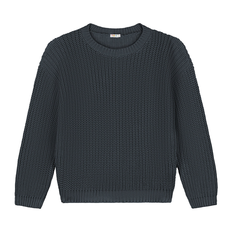 Chunky Knitted WOMEN'S Sweater - CHARCOAL