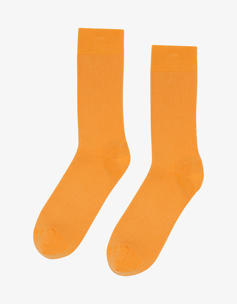 CLASSIC ORGANIC SOCK - sunny orange