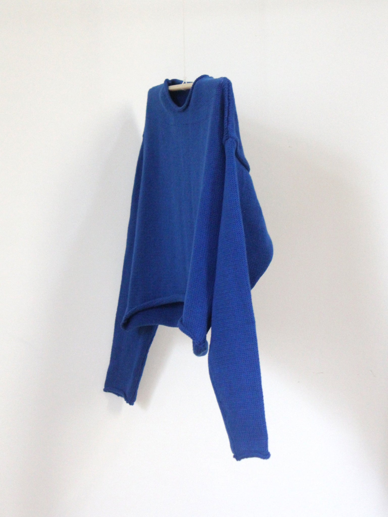 CROP SWEATER - Bright Blue