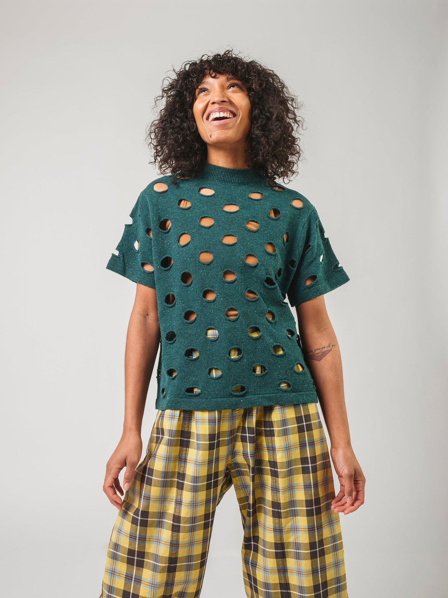 Bind Off Tee - Spruce