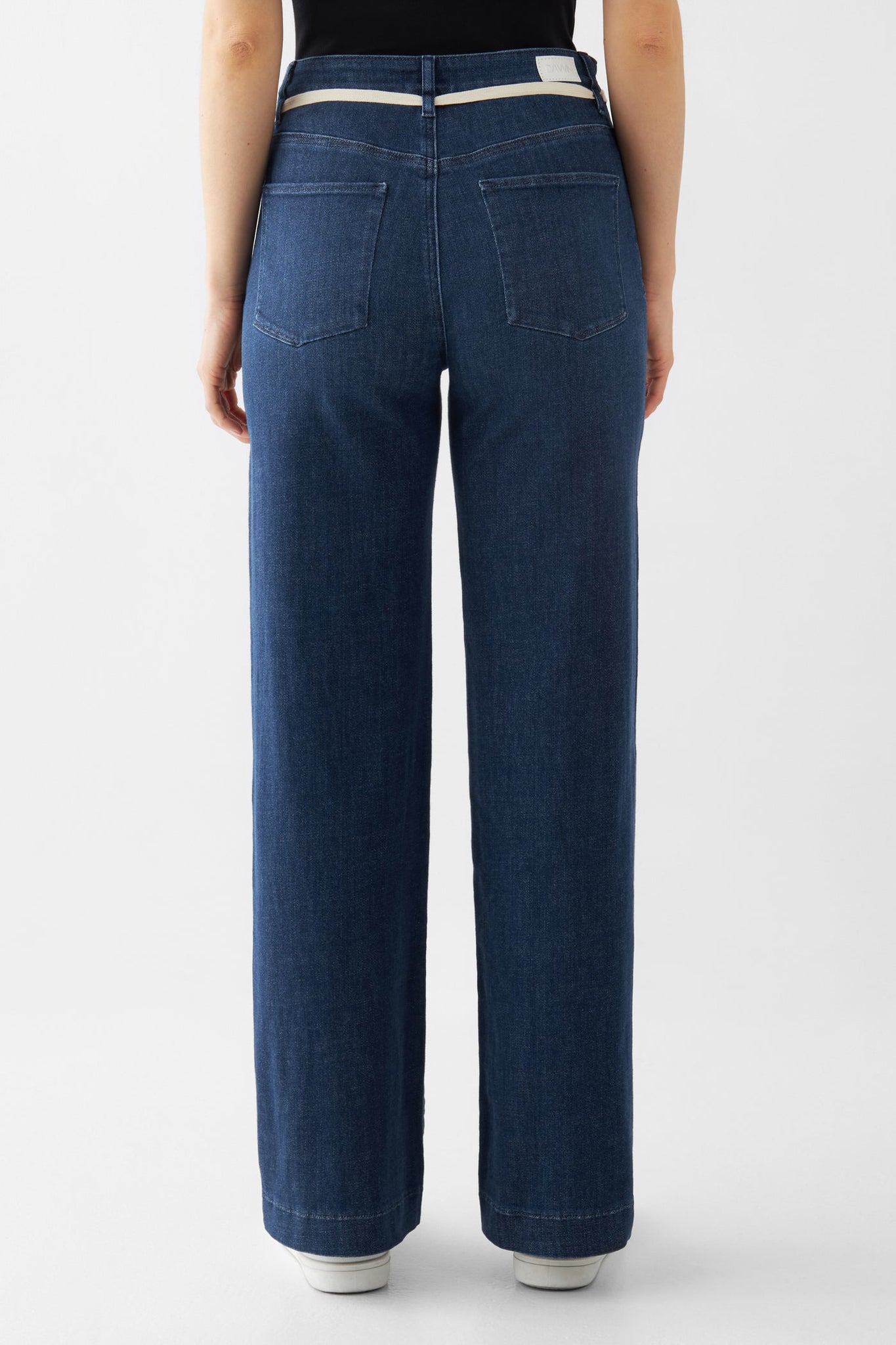 DEW Flared Soft Denim - French Pocket - Dark Blue