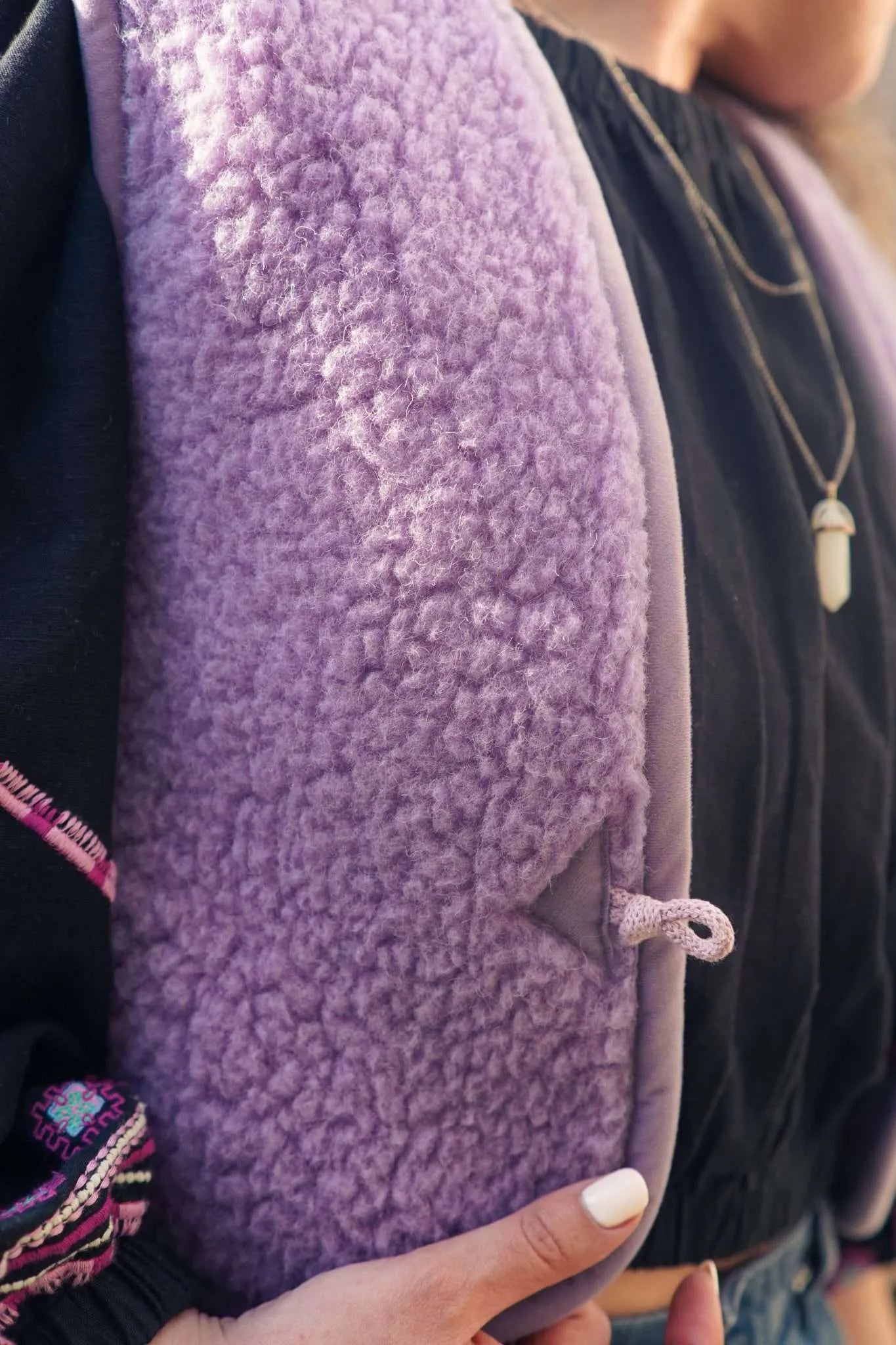 Wollweste Shorty- Lilac