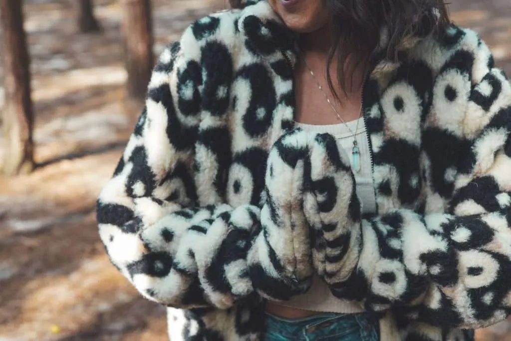 Fäustlinge aus Wolle - Yin Yang