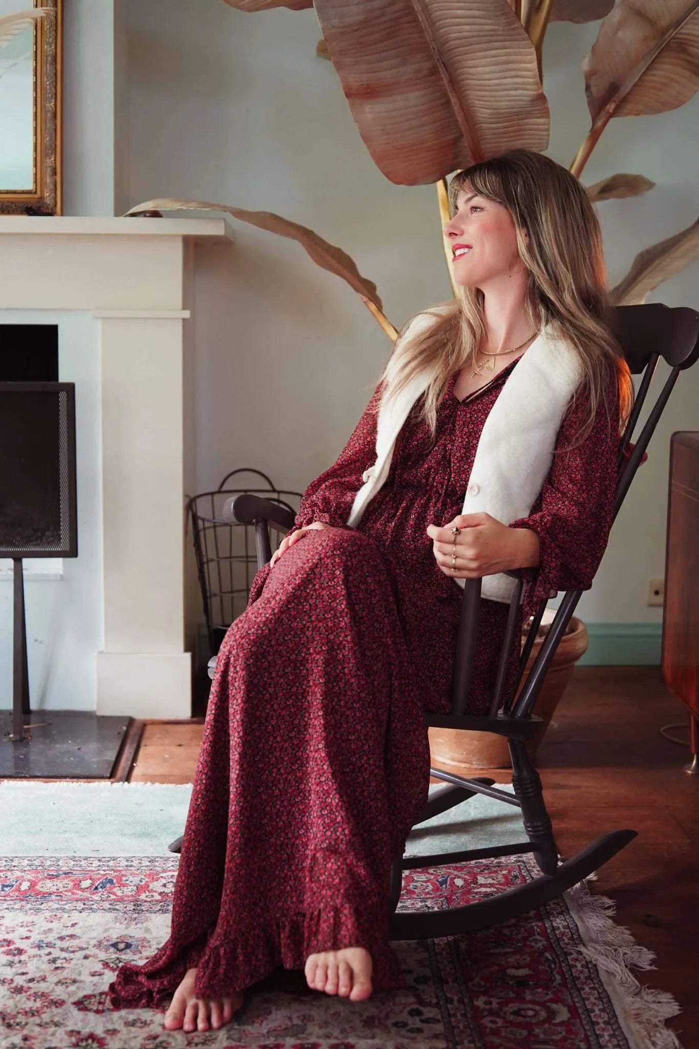 Wollweste Bubble Shorty - Flat White