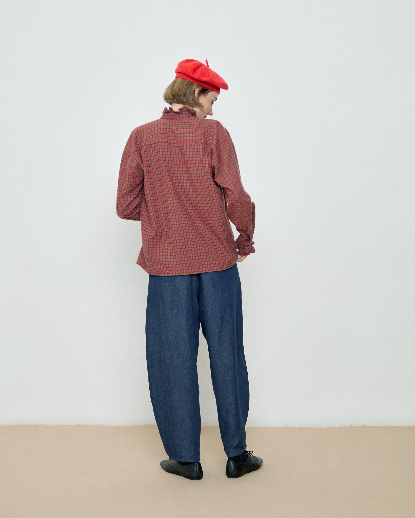 Ella Checks Shirt - Red