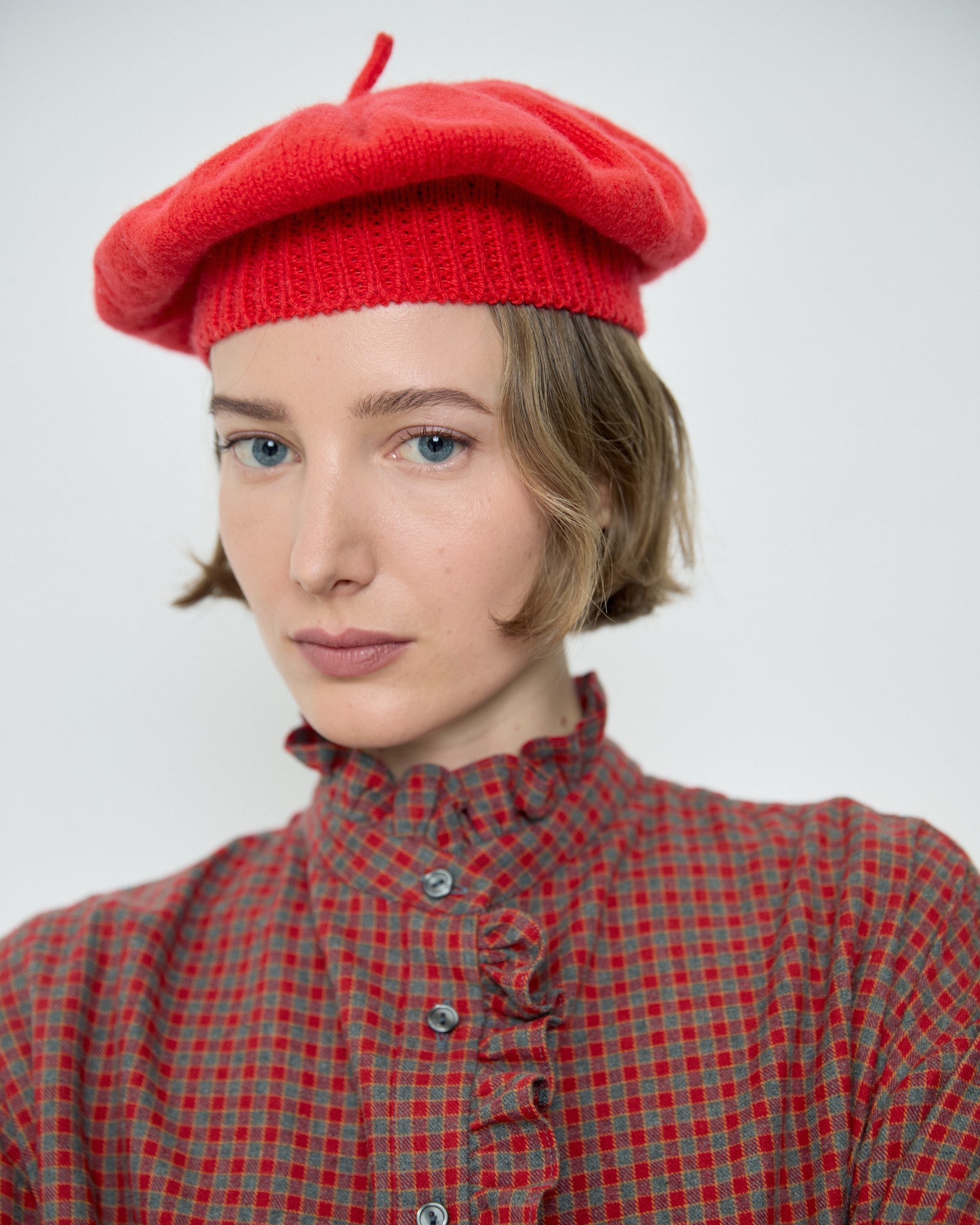 Ella Checks Shirt - Red