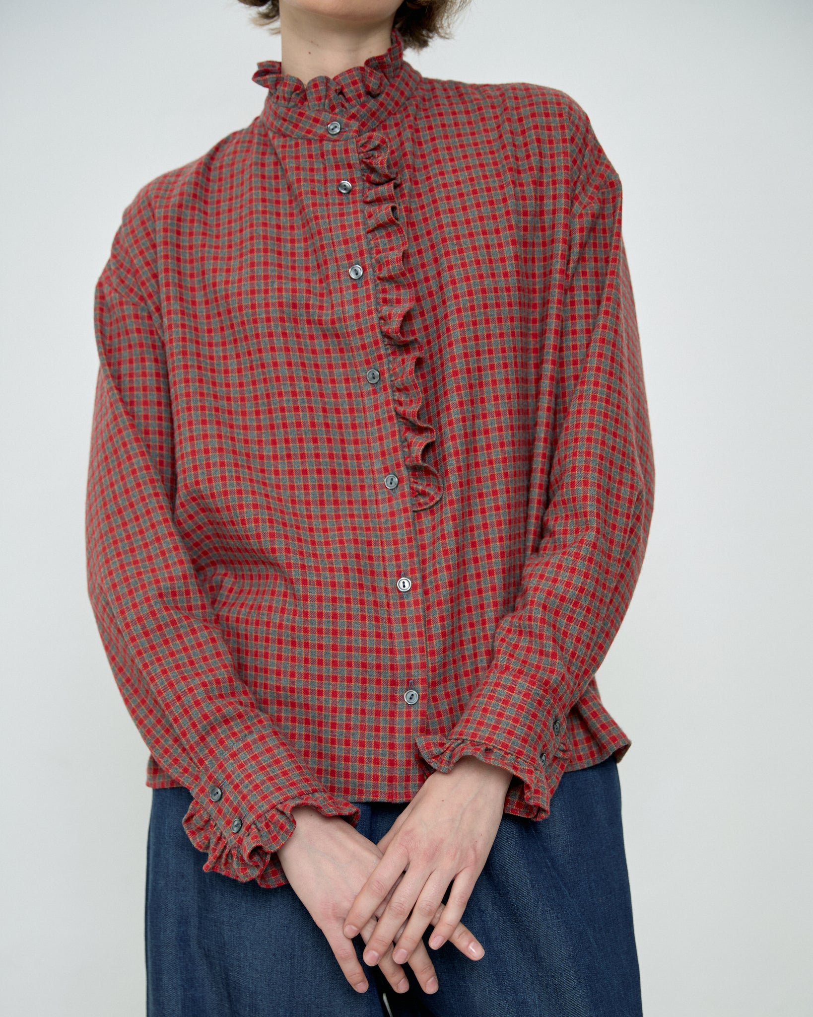 Ella Checks Shirt - Red