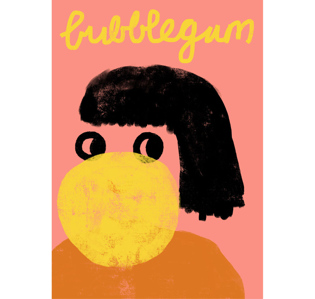 Postkarte Bubblegum