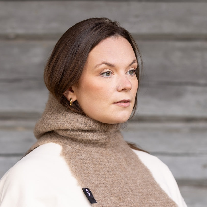 Hiekka Halla Hood - Nat light brown
