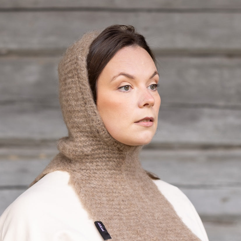 Hiekka Halla Hood - Nat light brown