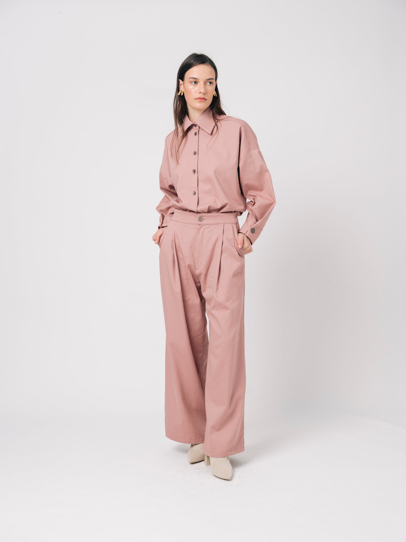 Europa Trousers Cotton - pink