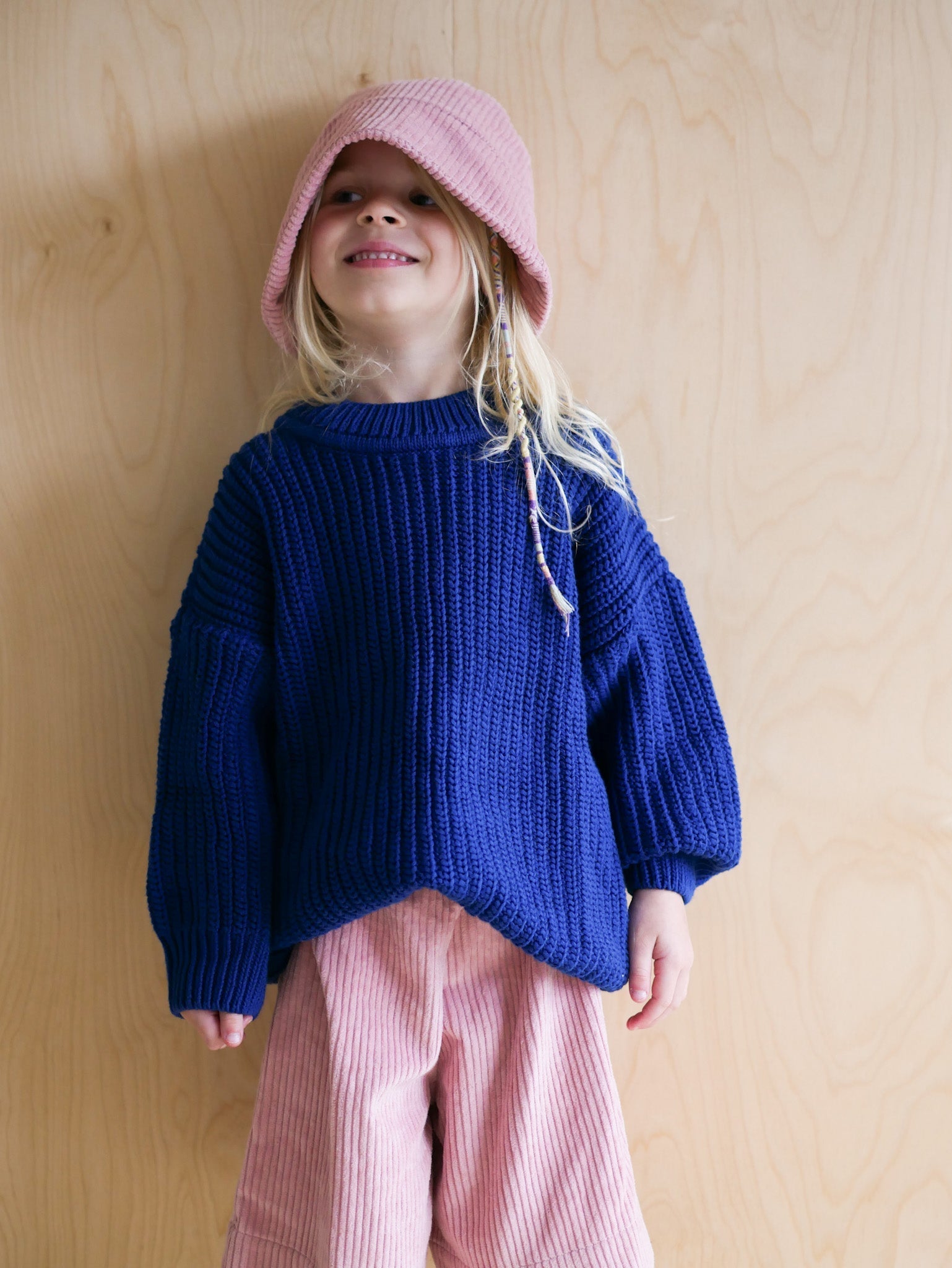 Strickpullover blau