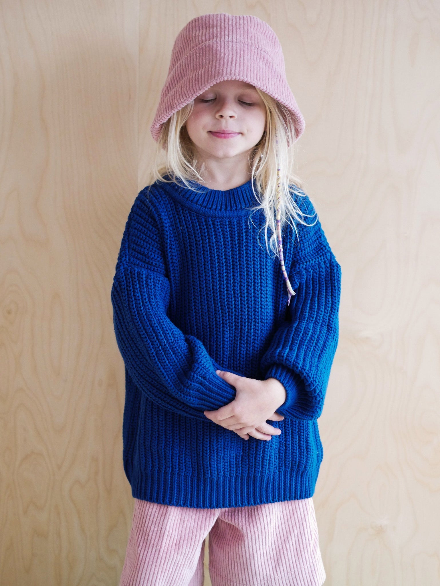 Strickpullover blau