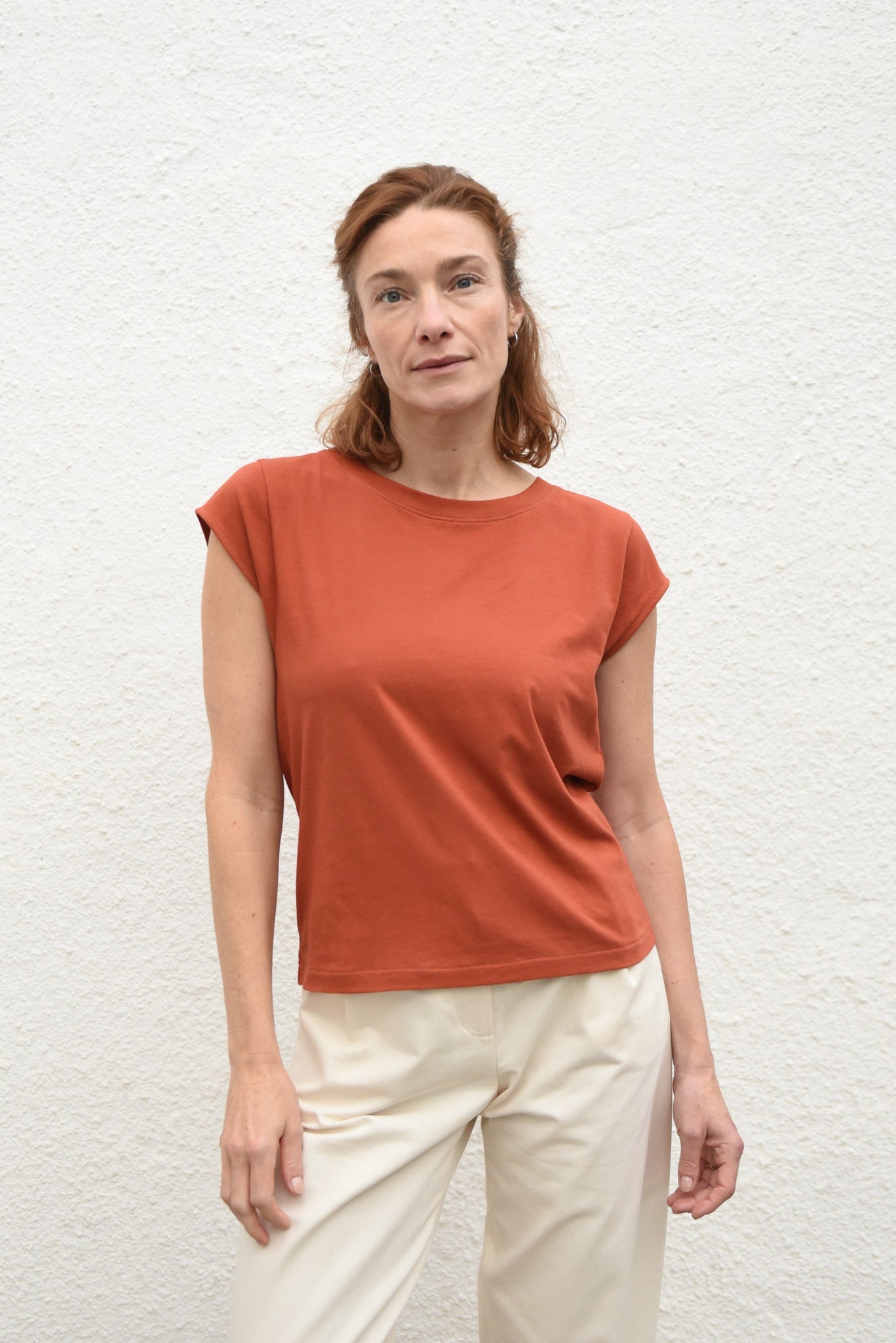 Isla Crew Tee - Brick