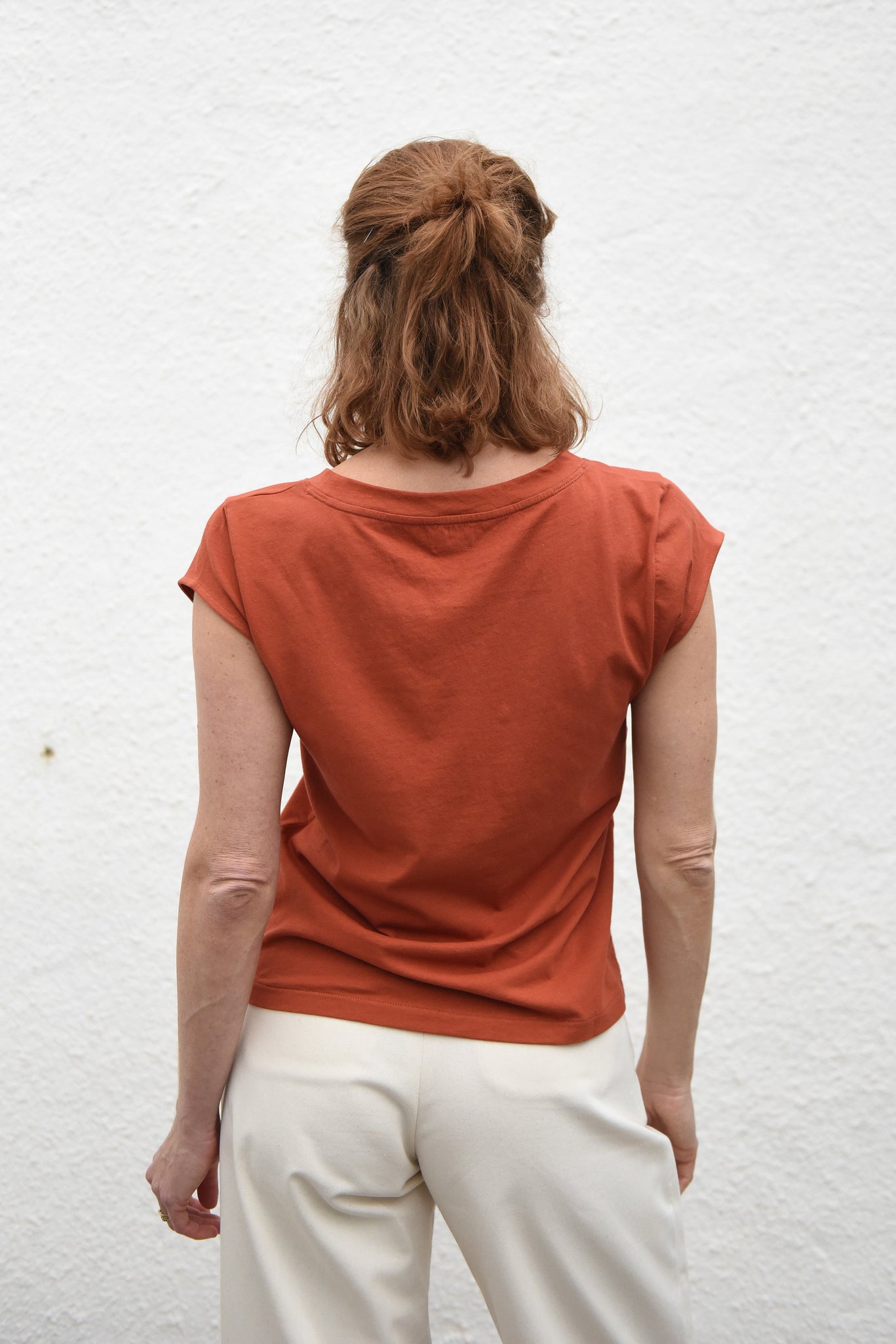 Isla Crew Tee - Brick