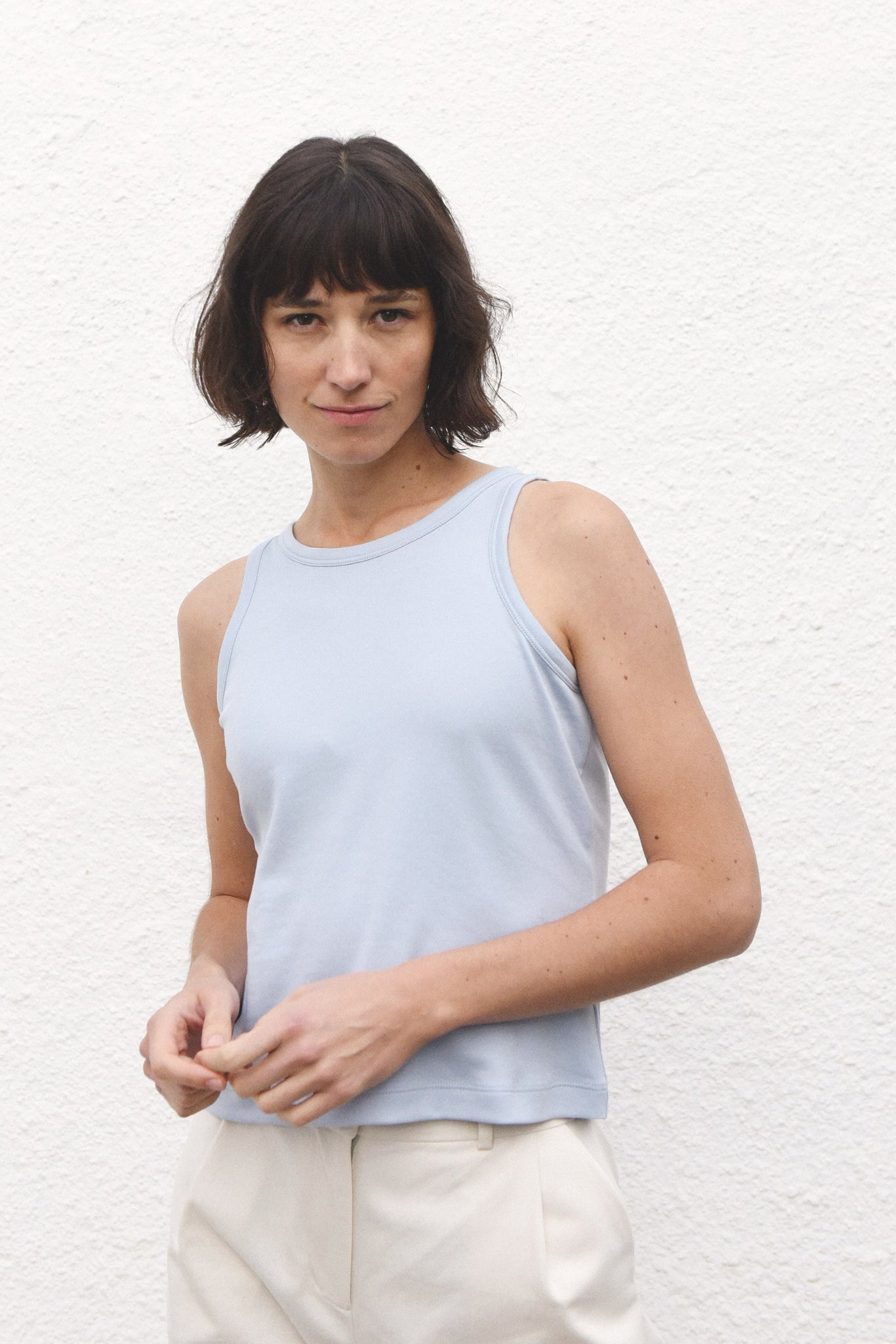 Kaia Tank Top - Ice Blue