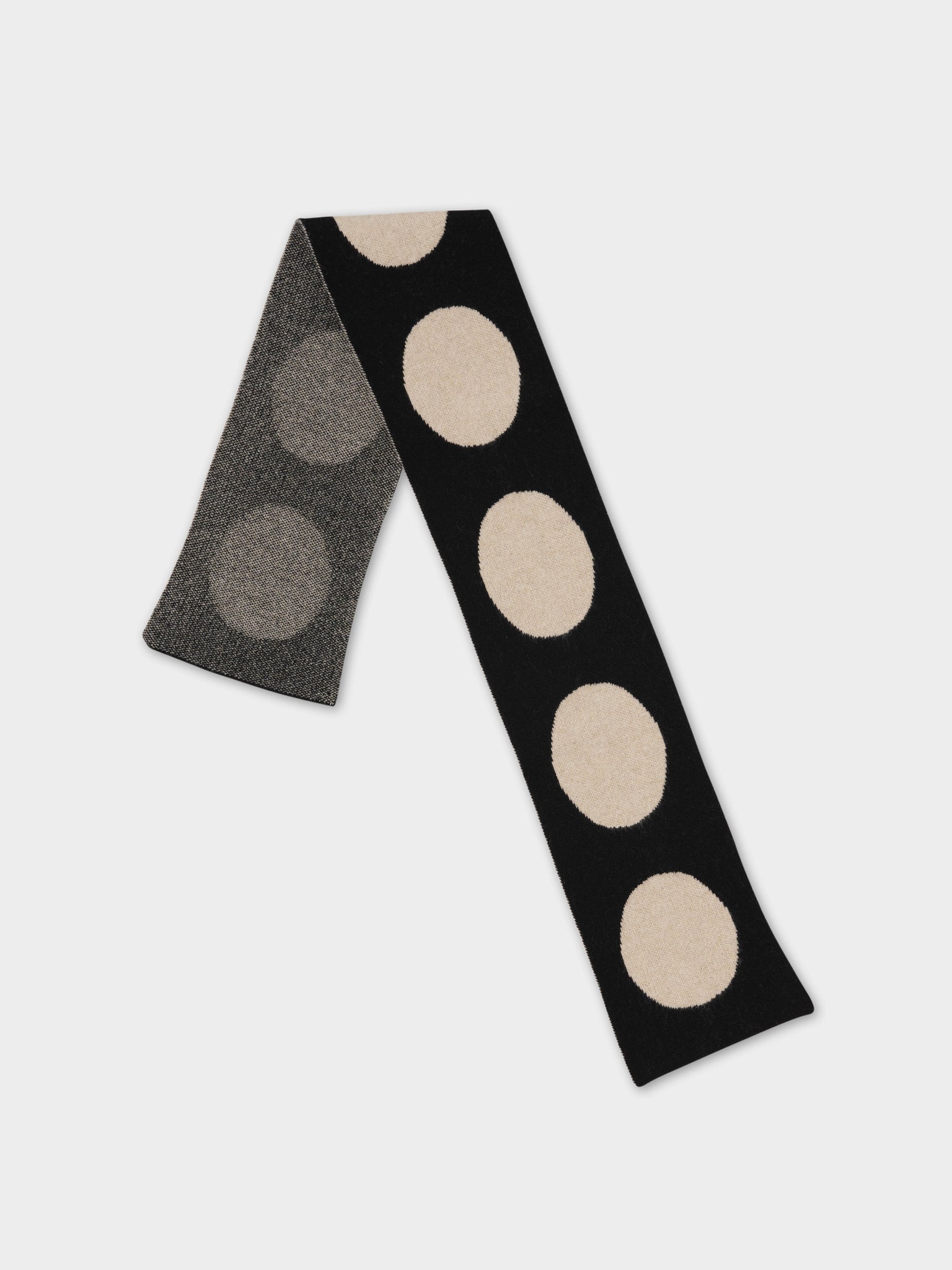 SMALL SPOT SCARF - Black