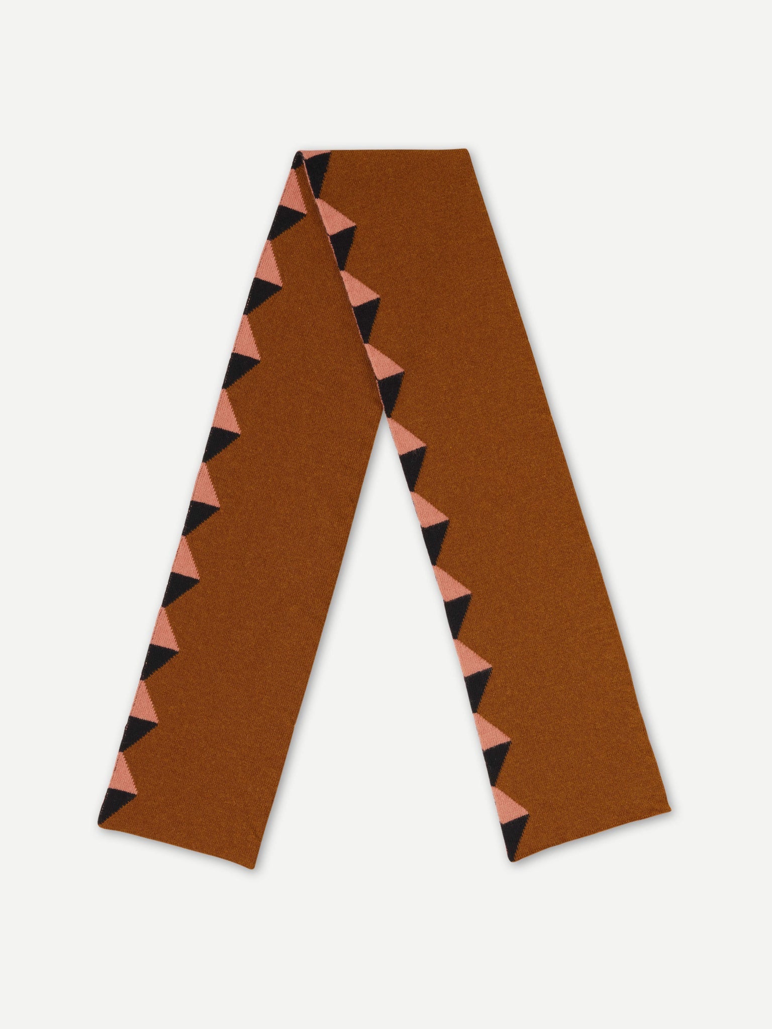 SMALL TRIANGLES EDGE SCARF - CUMIN