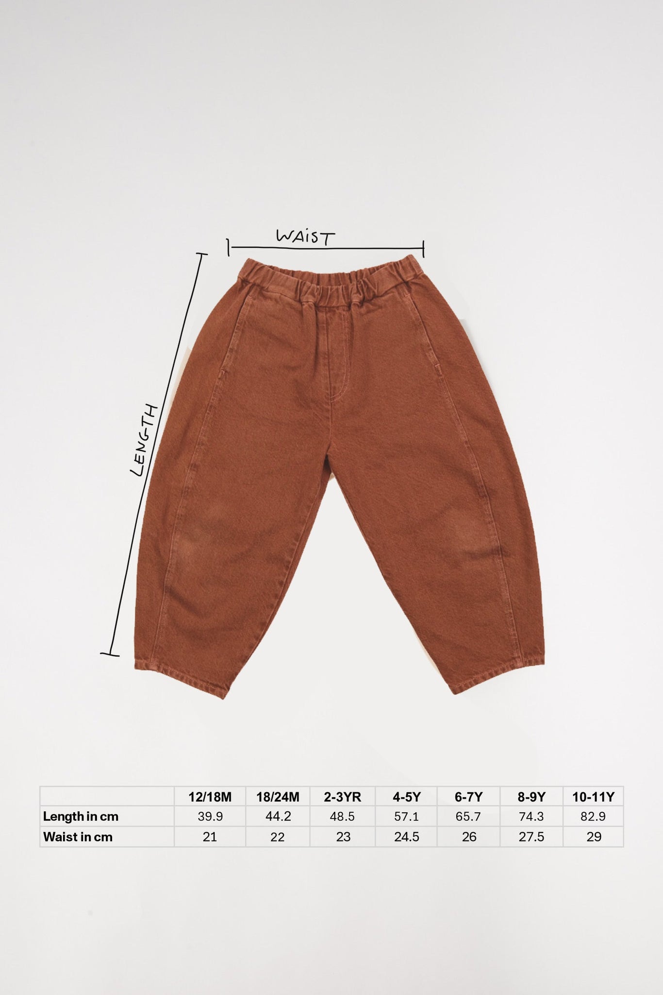 Manu Coral Overdyed Denim Hosen