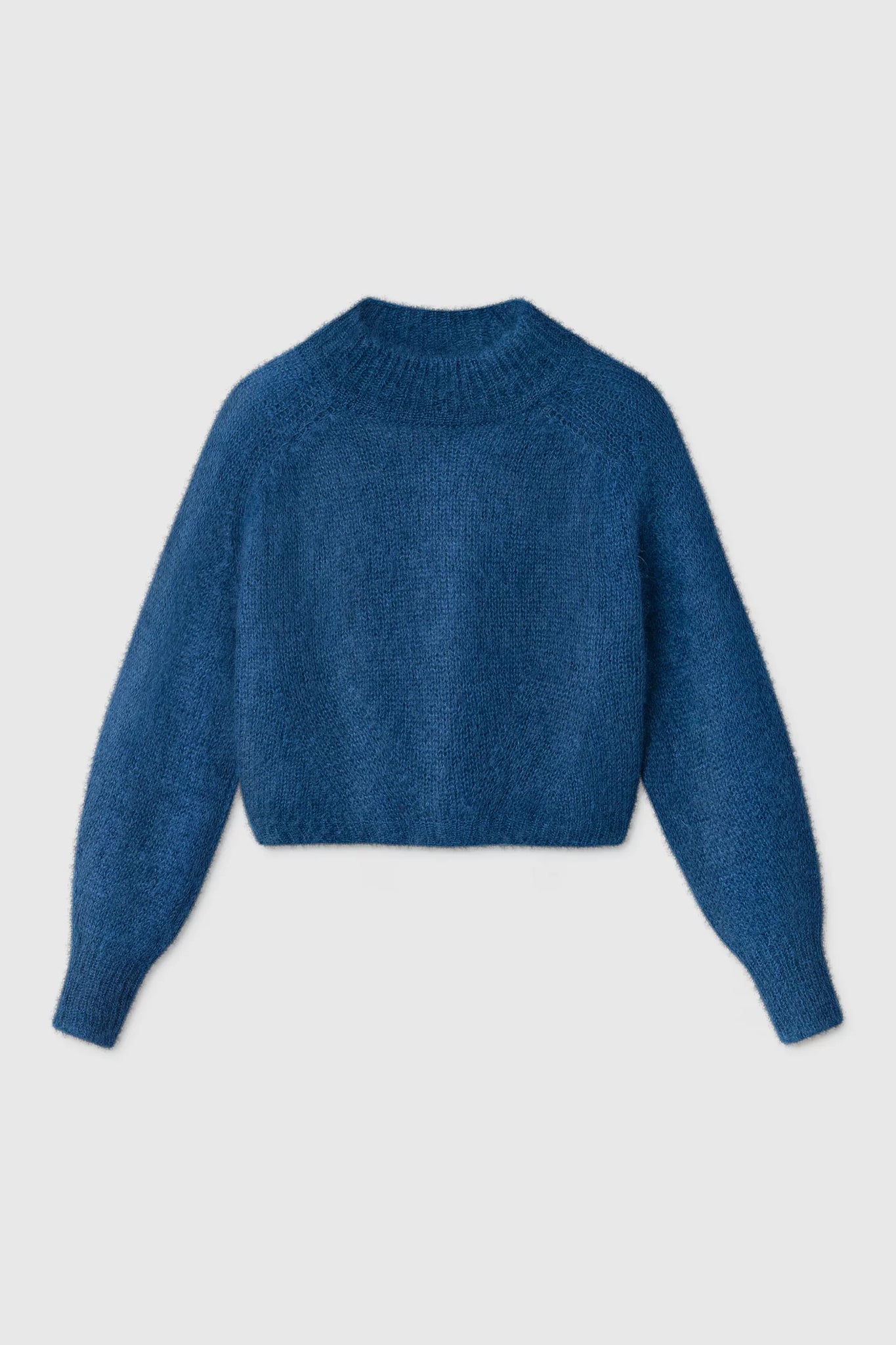 Faye silk mohair sweater – Lazuli blue