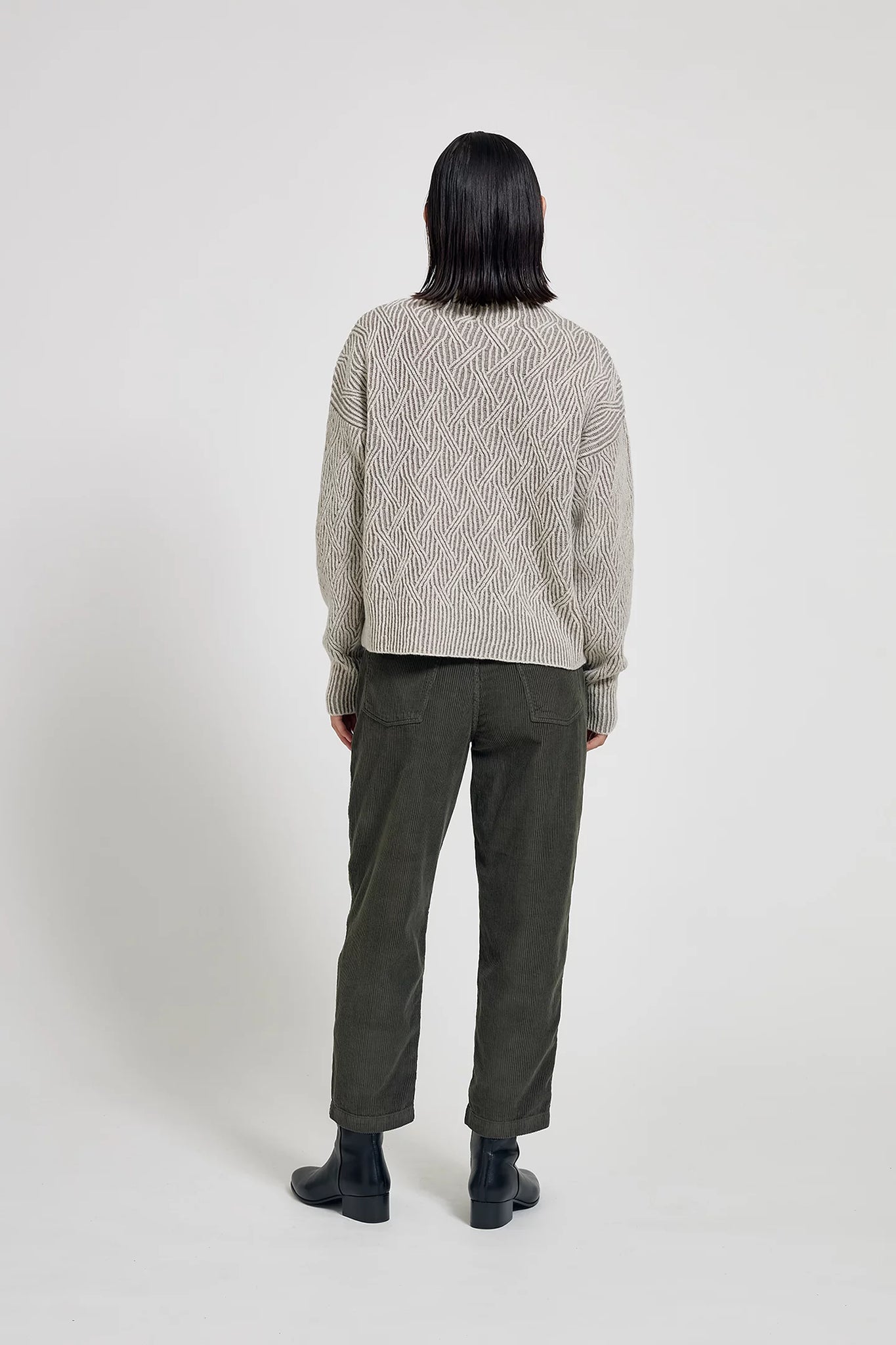 Ruth corduroy trousers – Thyme green