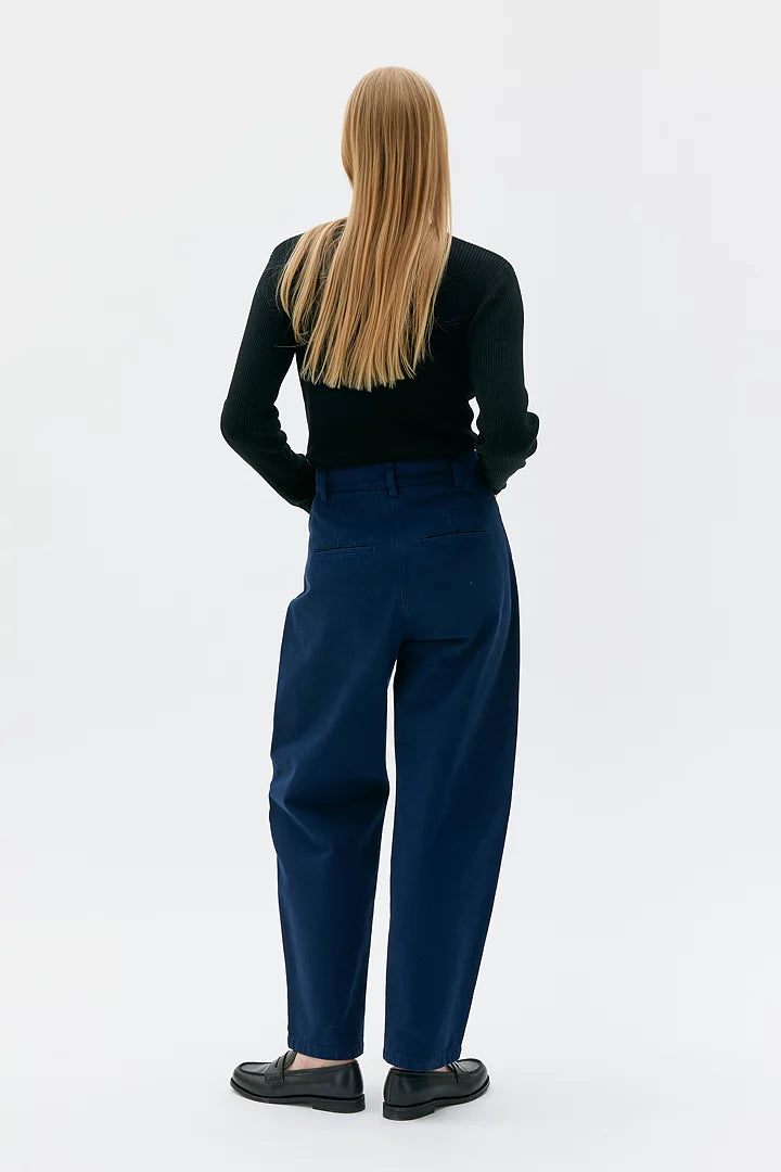 Asha loose barrel shape trousers - Royal blue