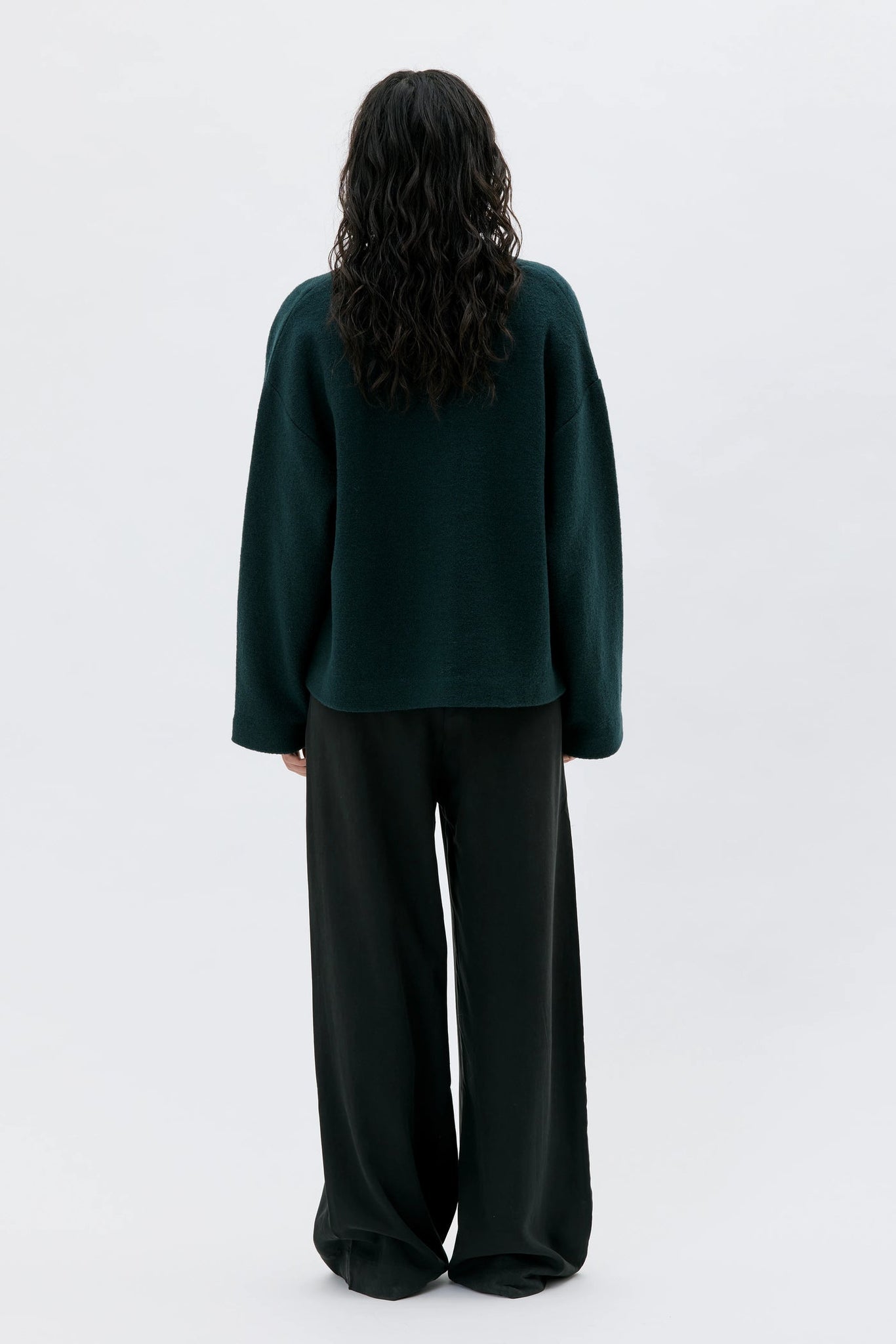 Hale Boiled Wool Jacket – Dark Bottle Green