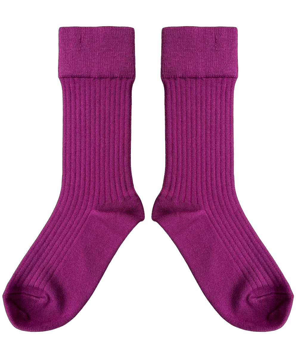 Merino Wool Socks - Violet