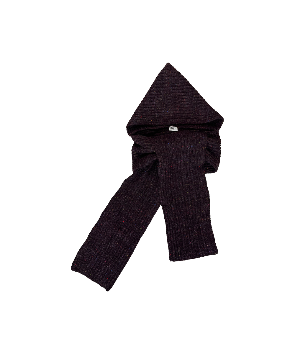 Moya Hooded Scarf Adult - Fig