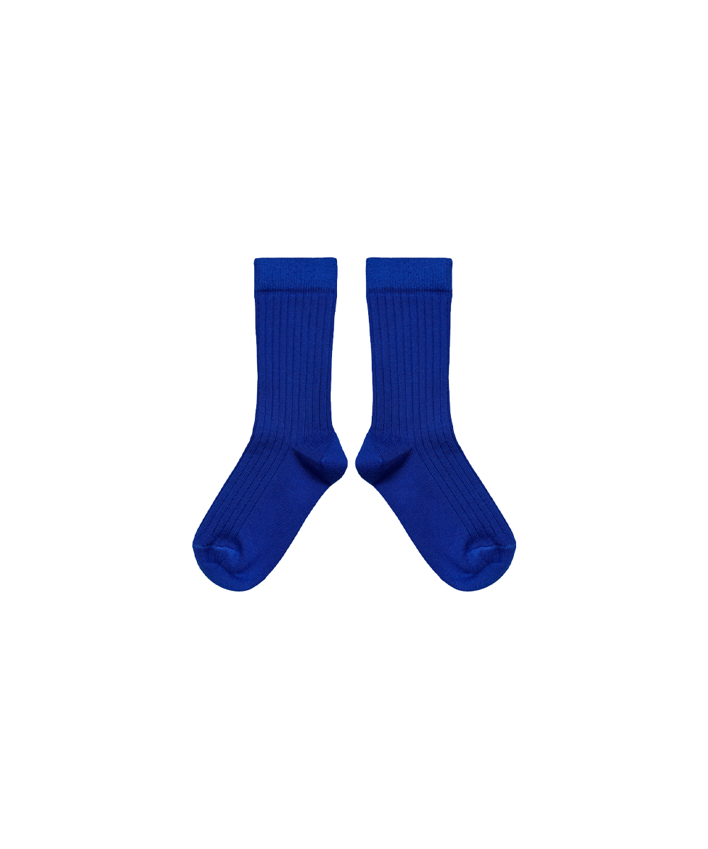 Short Merino Wool Socks - Saphire