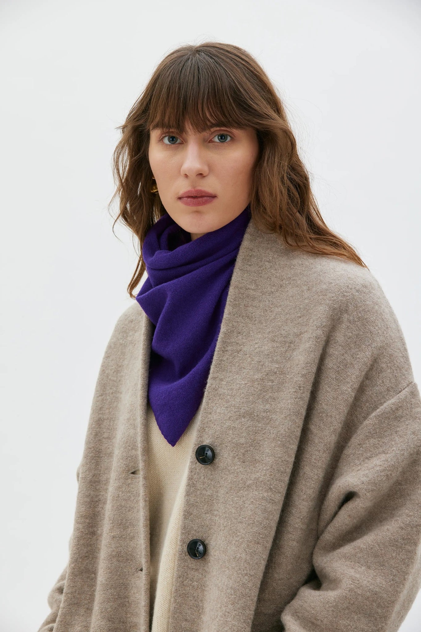 Nico Fine Wool Scarf - Lilac