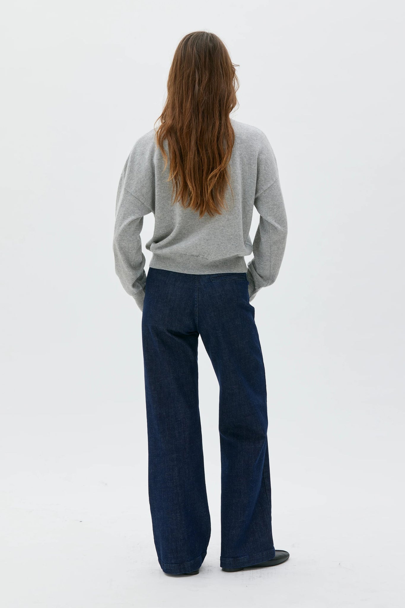 Ior Cashmere Wool Sweater - Grey Melange