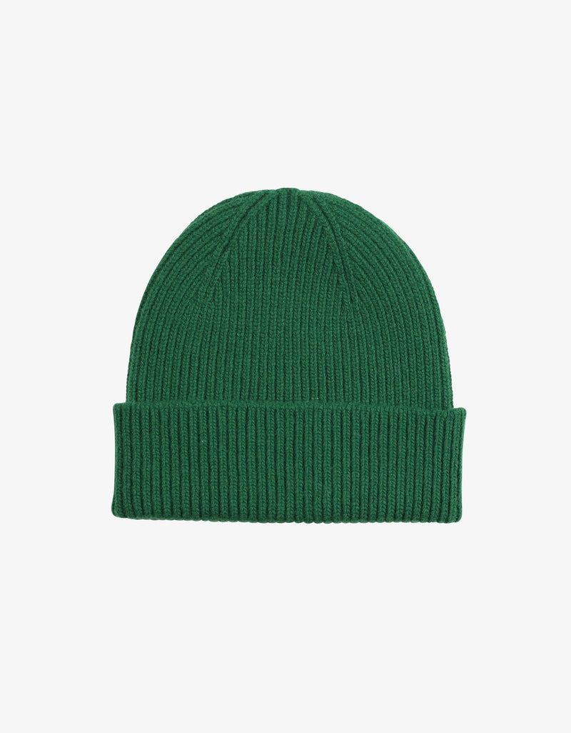 MERINO WOOL BEANIE - kelly green