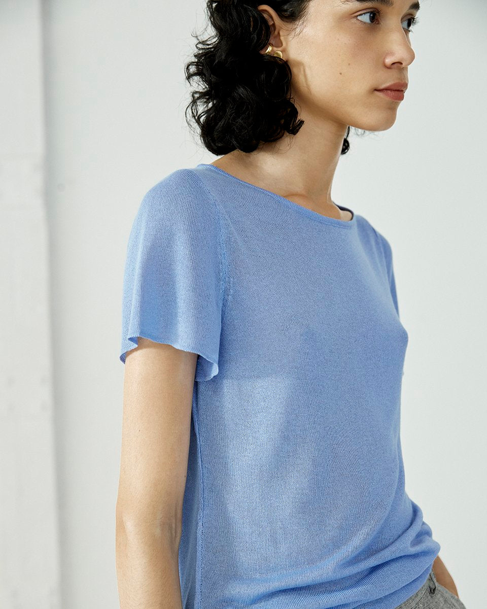 Nika Top - lavender blue