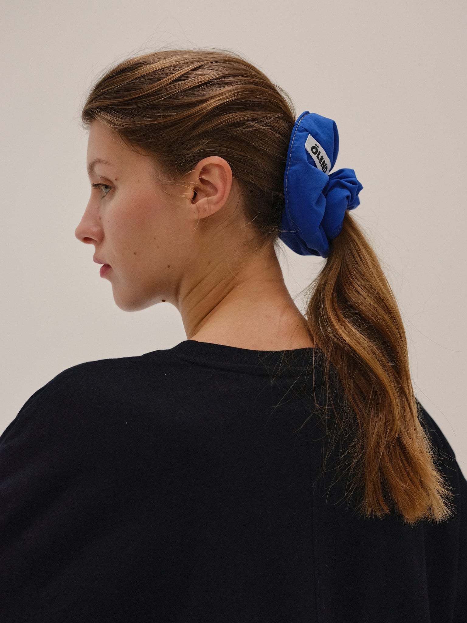 Padded Scrunchy - Cobalt Blue