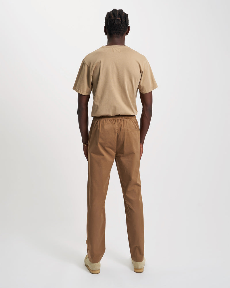 Organic Twill Pants - Deep Black / Ginger Brown