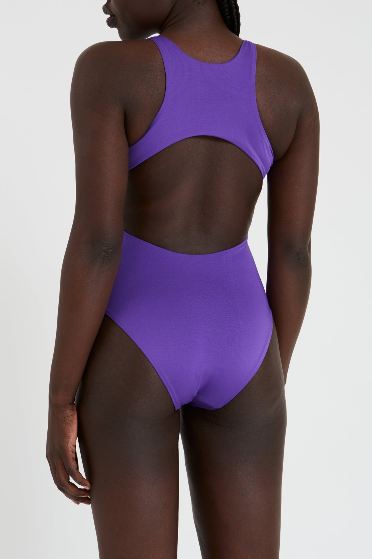 Swimsuit – high neck -purple