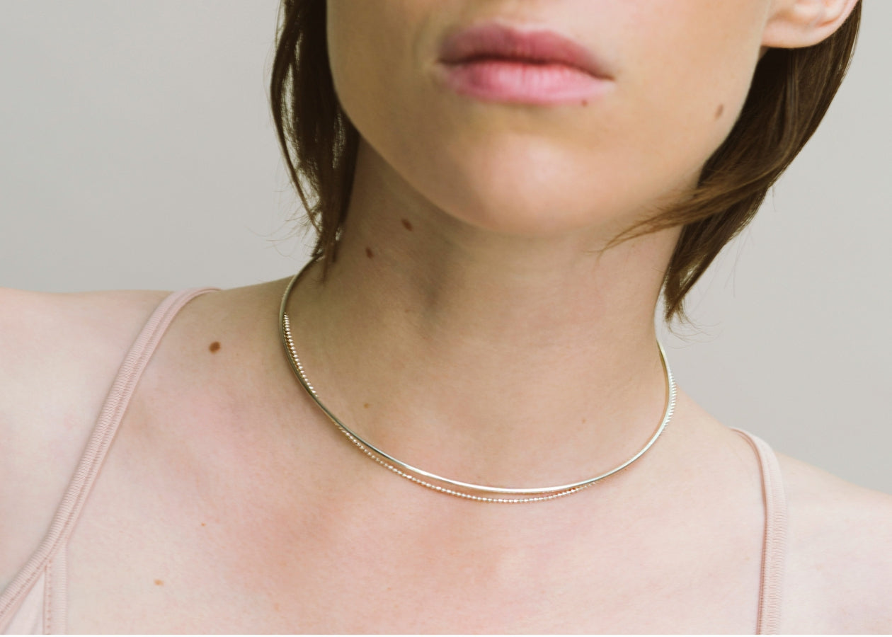 Melting Choker -Silver