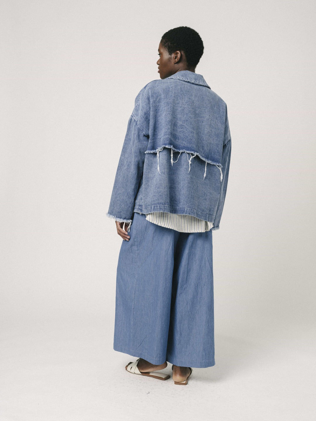 Uma Trousers Denim - Blue