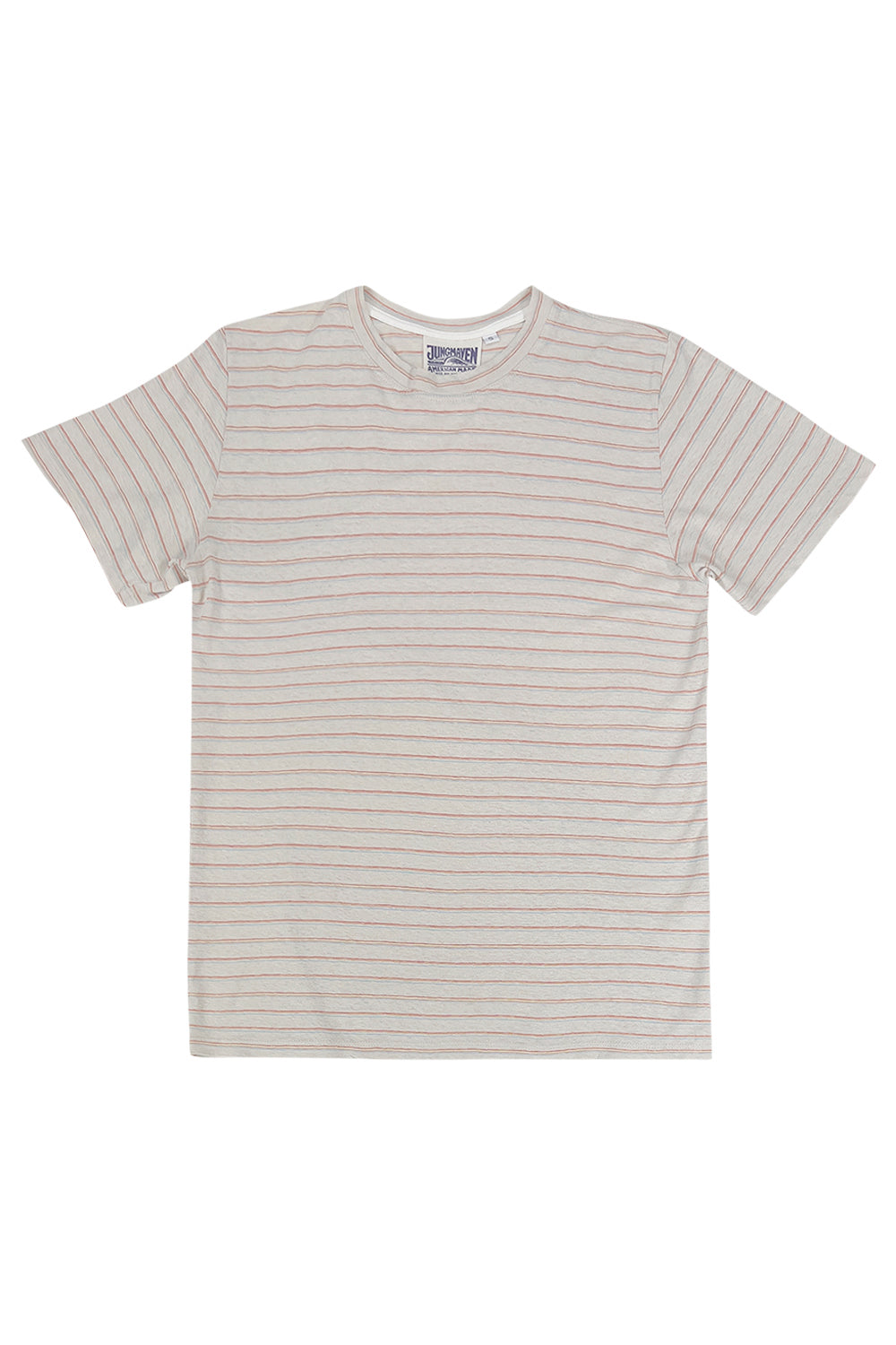 Stripe Jung Tee - Rainbow/Beige Stripe