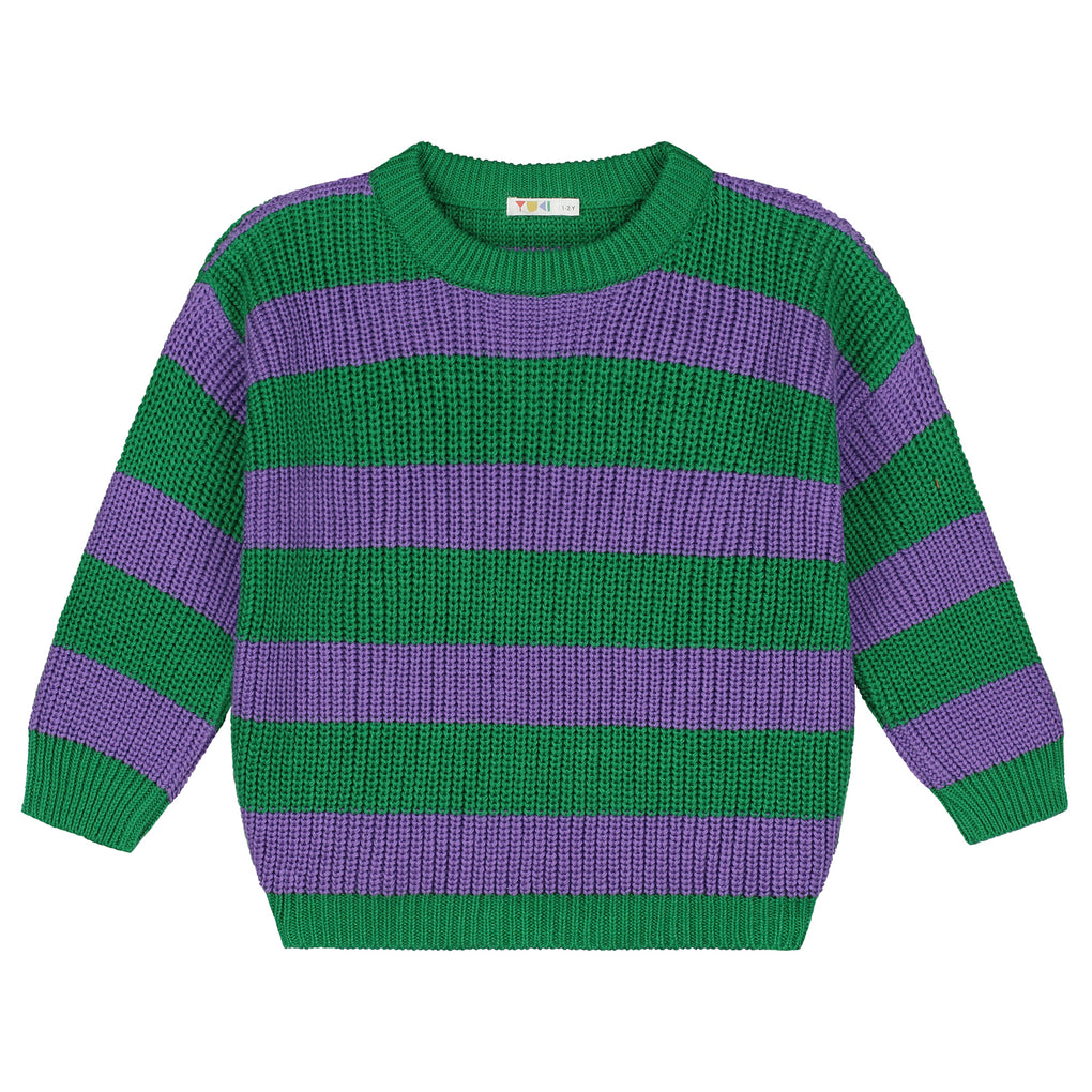 Stripes Knitted Sweater - Iris
