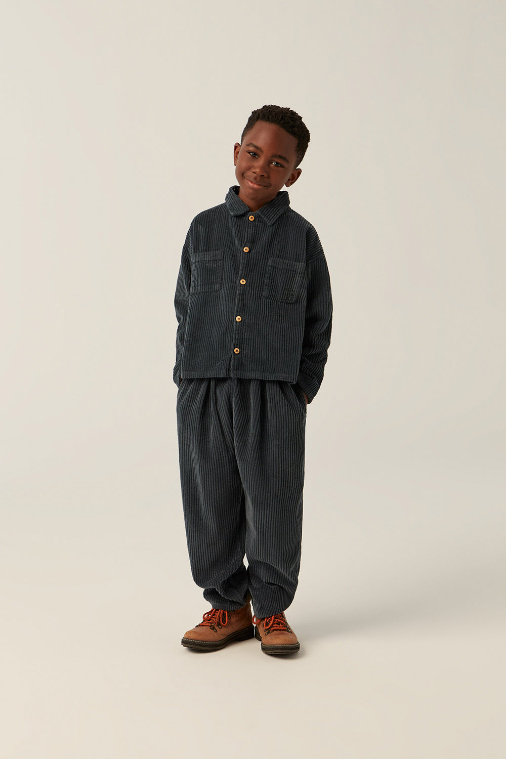 Corduroy Trousers - Grey