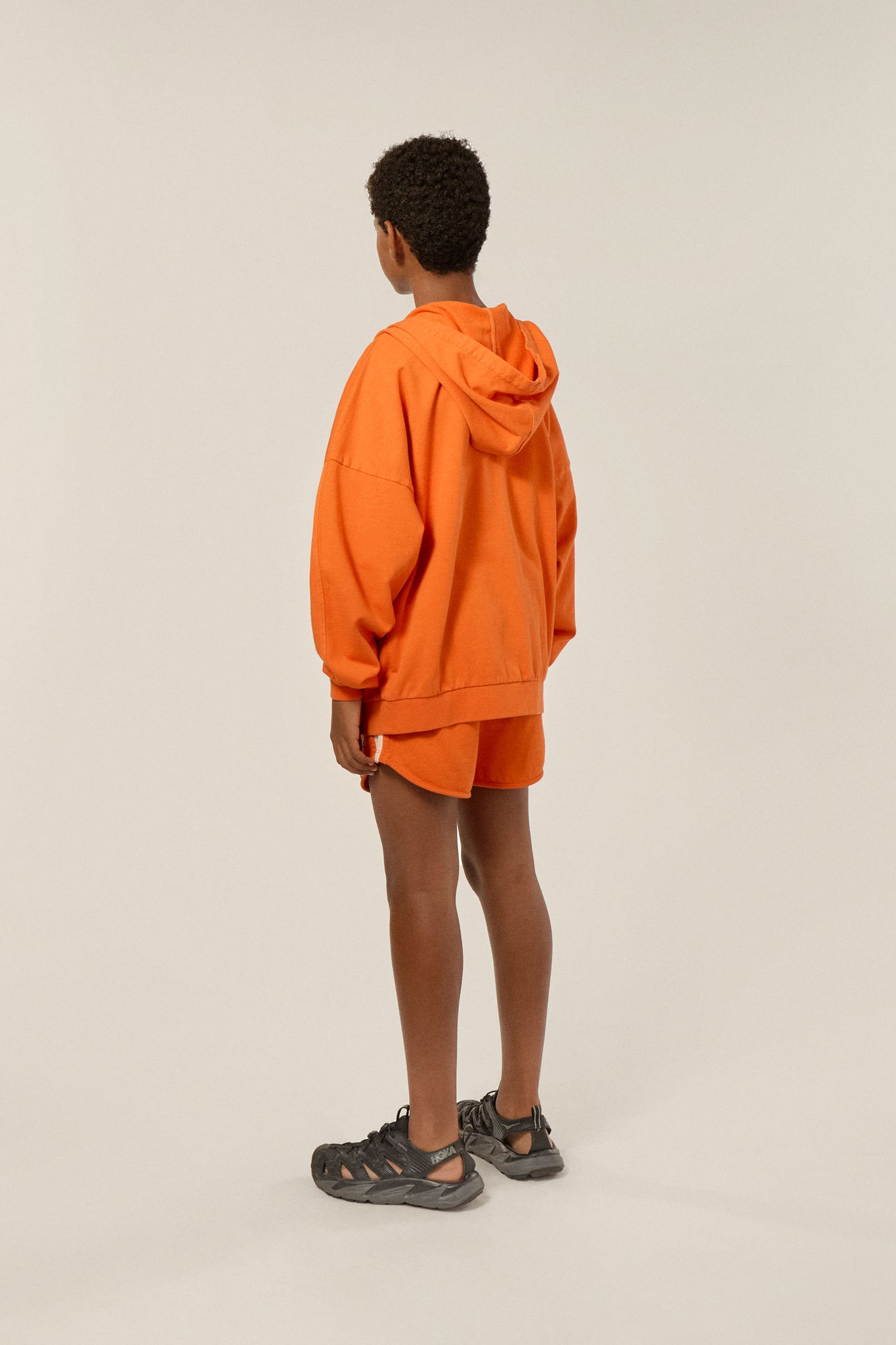 Orange Washed Kids Hoodie