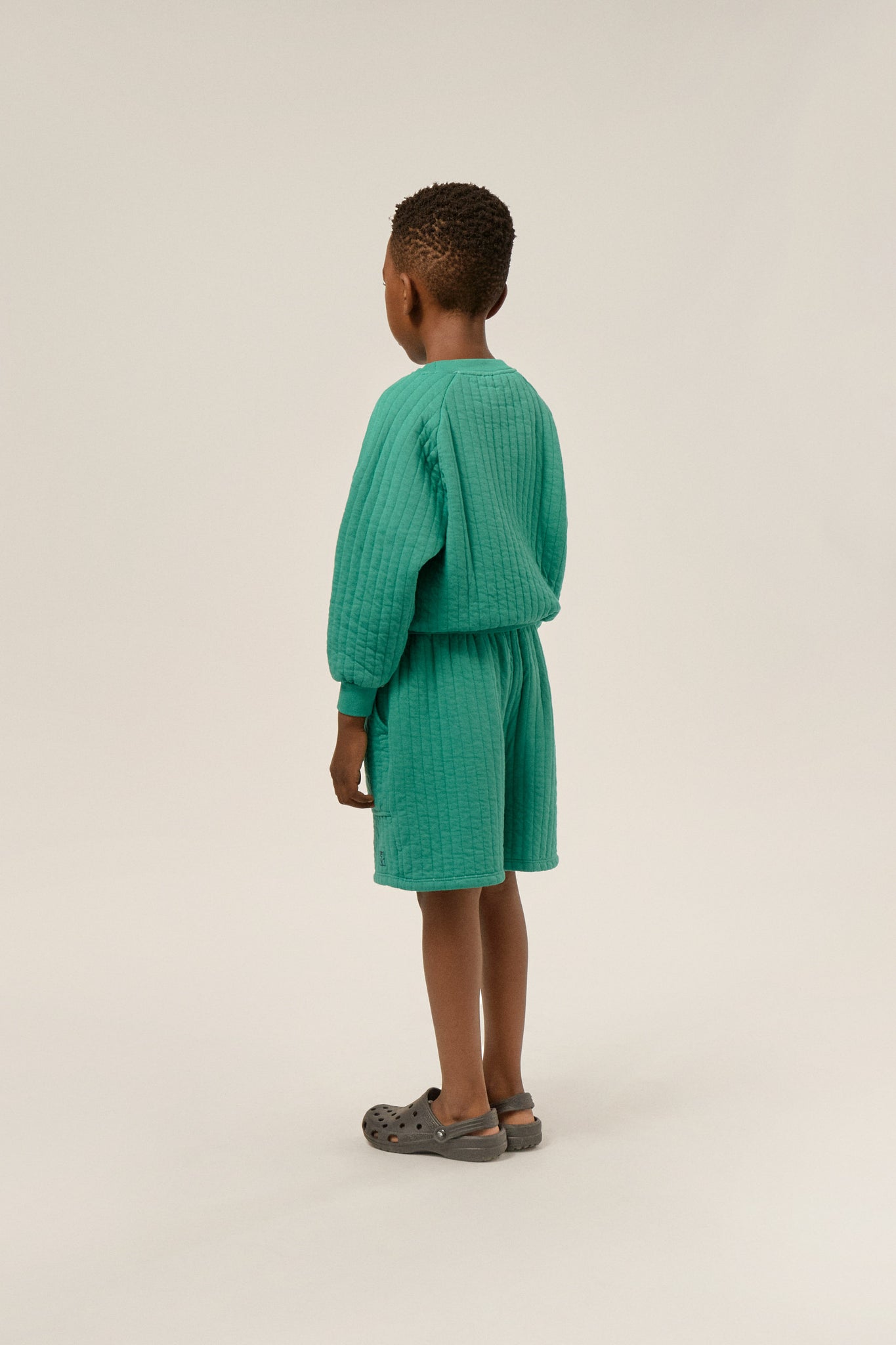 Green Padded Kids Sweatshirt