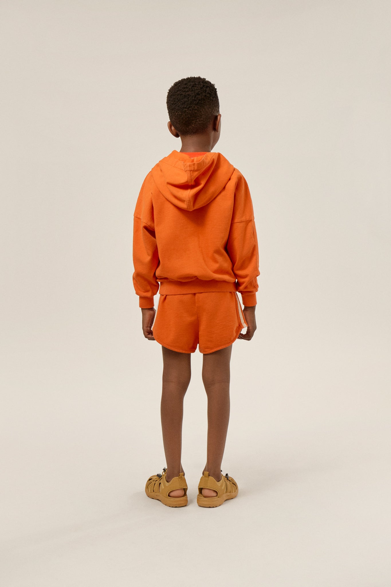 Orange Washed Kids Hoodie