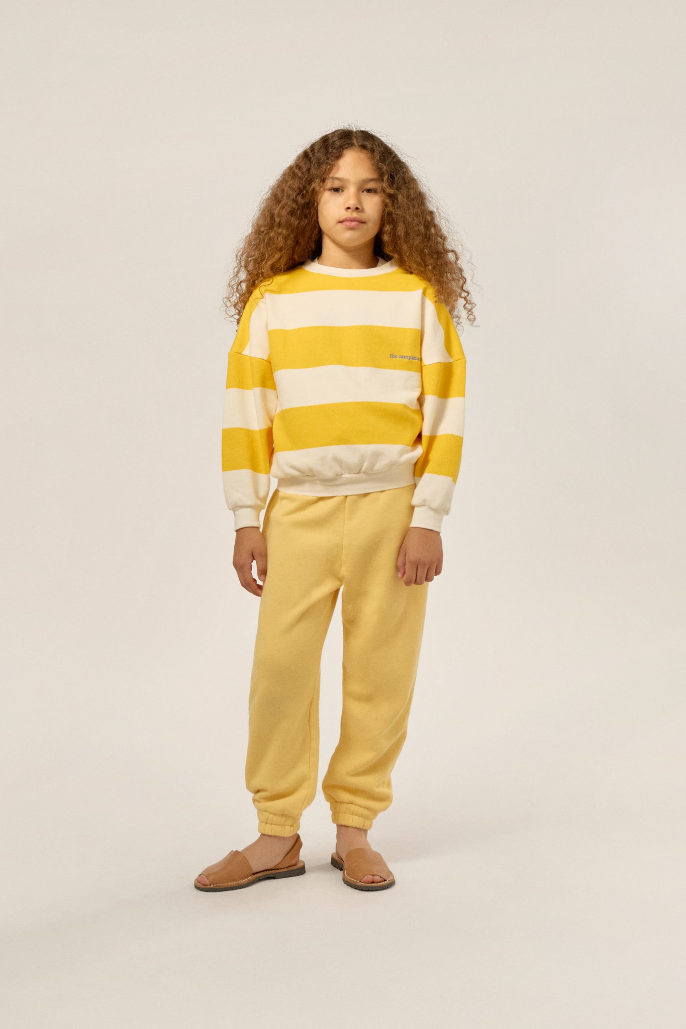 Yellow Stripes Oversized Kids Sweatshirt